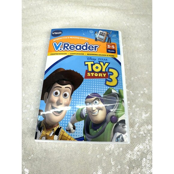 VTech V.Reader Toy Story 3 Disney Pixar Interactive E-Reading Cartridge Ages 3-5 - Picture 1 of 5